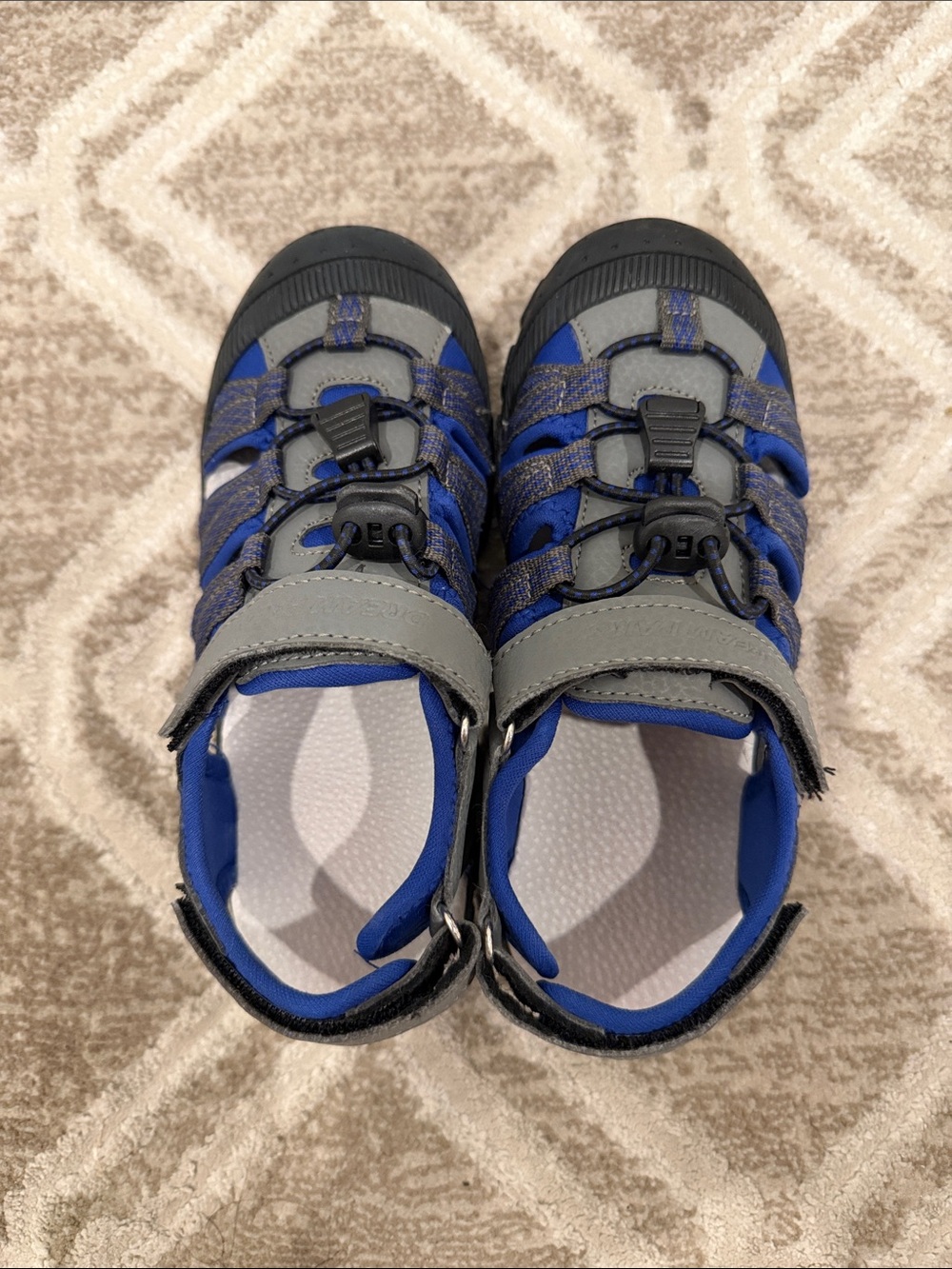 Kids Athletic Water Sandals/ Blue, Gray/ Size Little Kid 1/ Like New